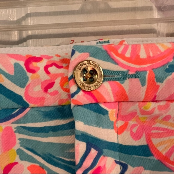 Lilly Pulitzer Callahan Knit Shorts NWT Tropical Punch 16 Plus Size - Picture 2 of 5
